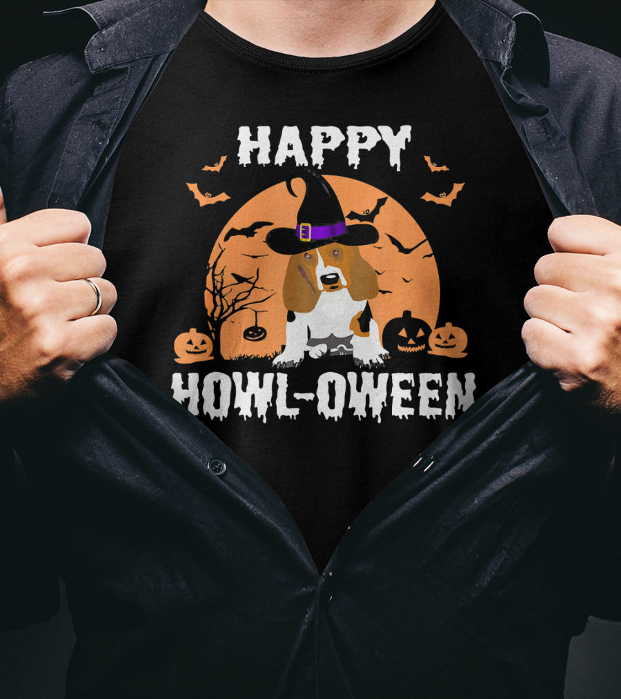 Happy Howl-Oween Beagle Halloween T-Shirt