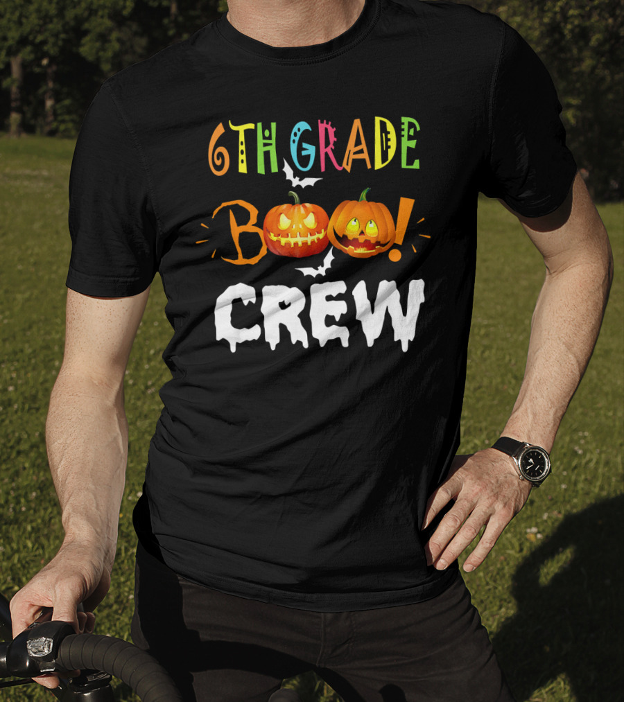 6th Grade Boo Crew Halloween Funny Pumpkins T-Shirt