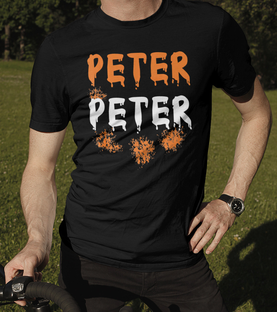 Peter Peter Halloween Pumpkin Eater Spooky Font T-Shirt