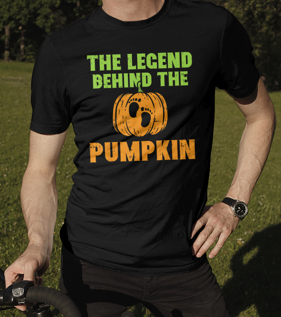 The Legend Behind The Pumpkin Footprints Baby Announcement T-Shirt