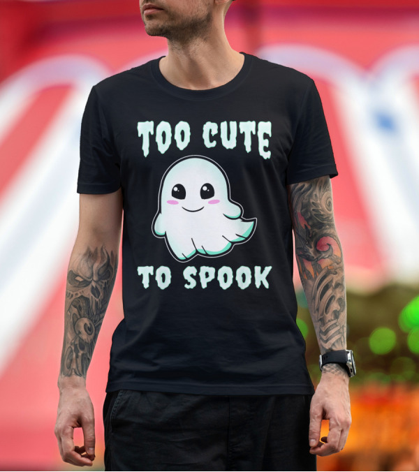 Premium T-Shirt: Too Cute to Spook Ghost Charm T-Shirt Too Cute to Spook Ghost Charm T-Shirt