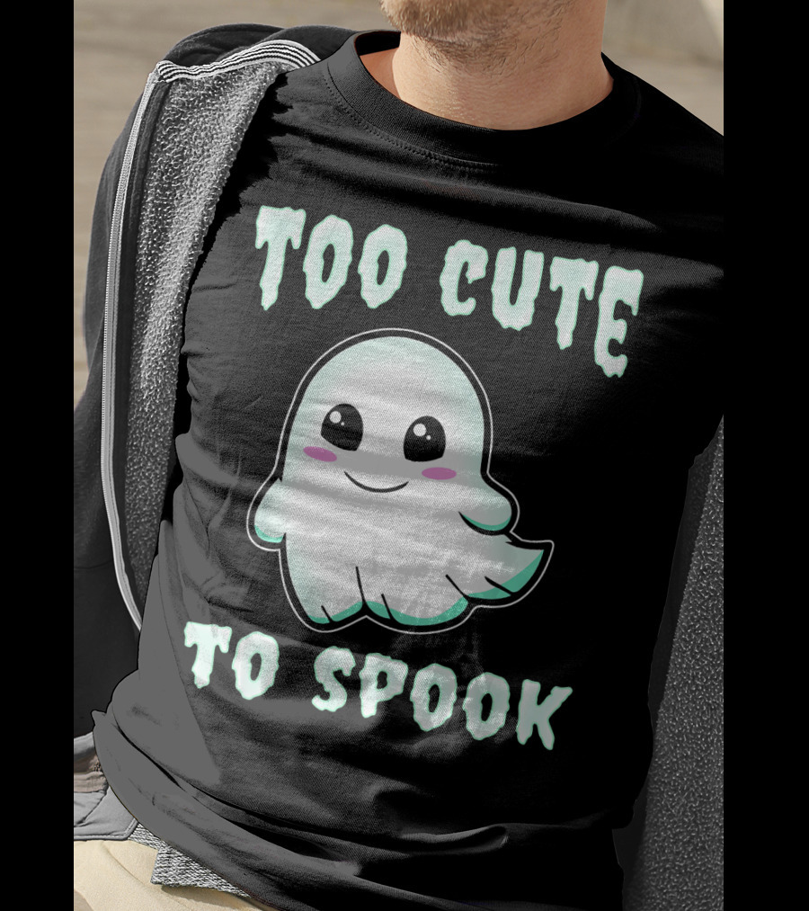 Too Cute To Spook Ghost Charm T-Shirt