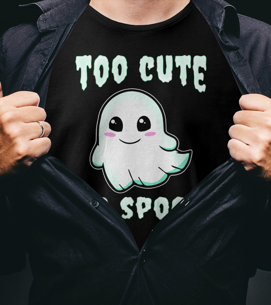Too Cute To Spook Ghost Charm T-Shirt