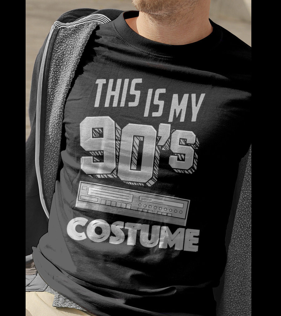 This Is My 90s Costume Funny Hall Cassette Player T-Shirt