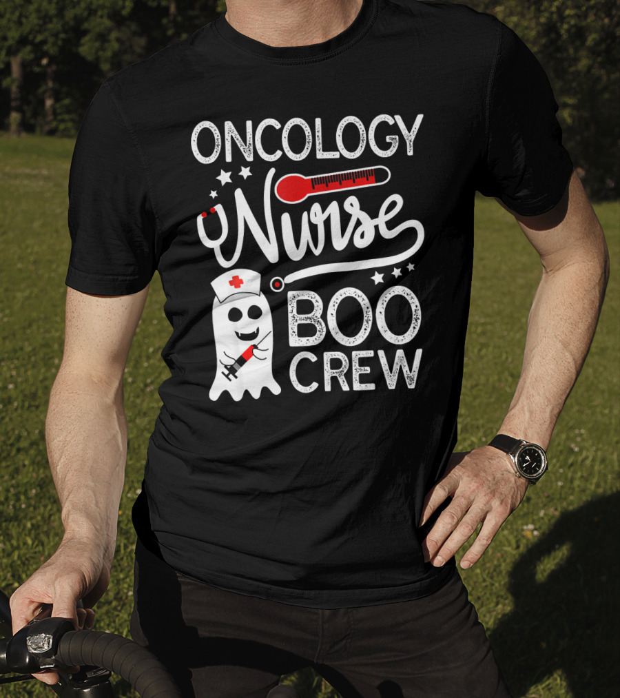 Oncology Nurse Boo Crew Halloween Costume T-Shirt