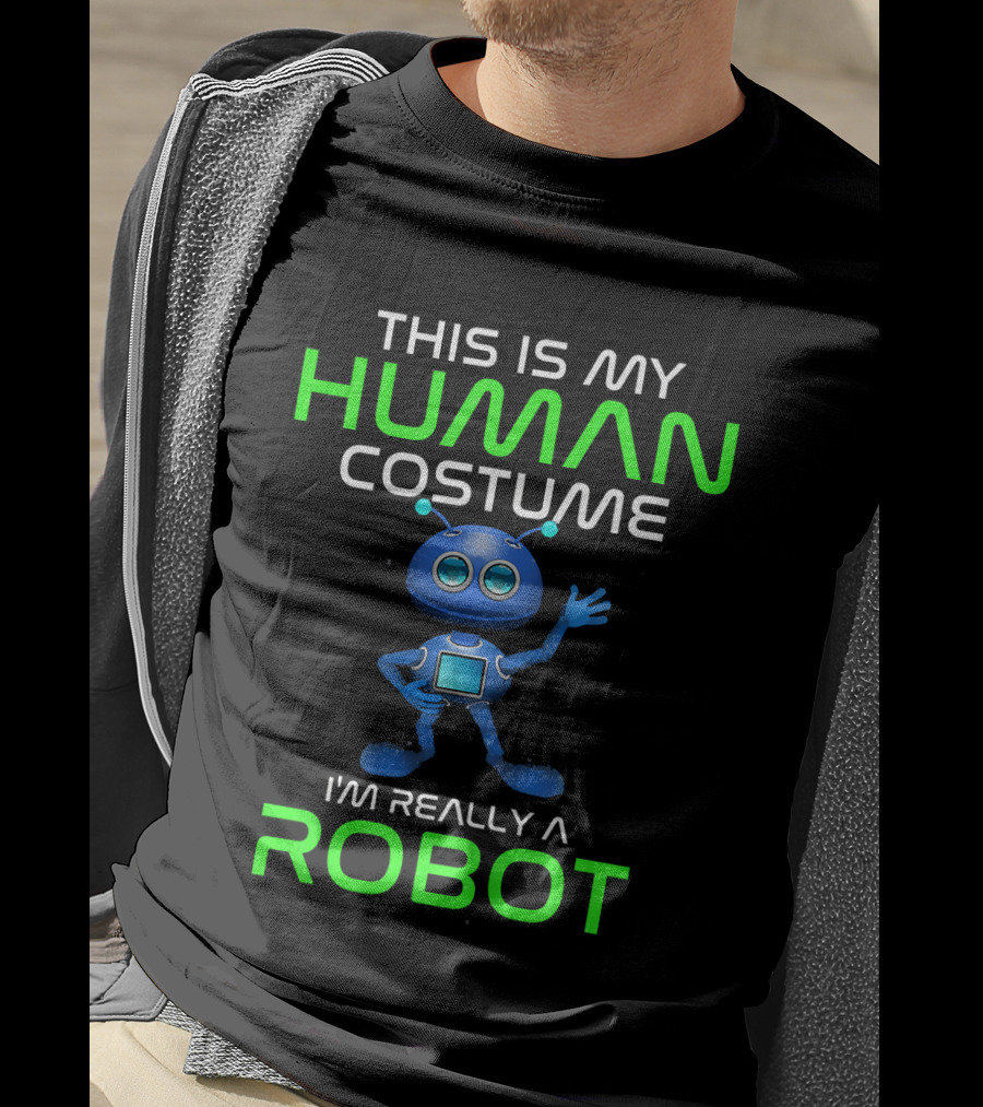 This Is My Human Costume I'm Really A Robot T-Shirt