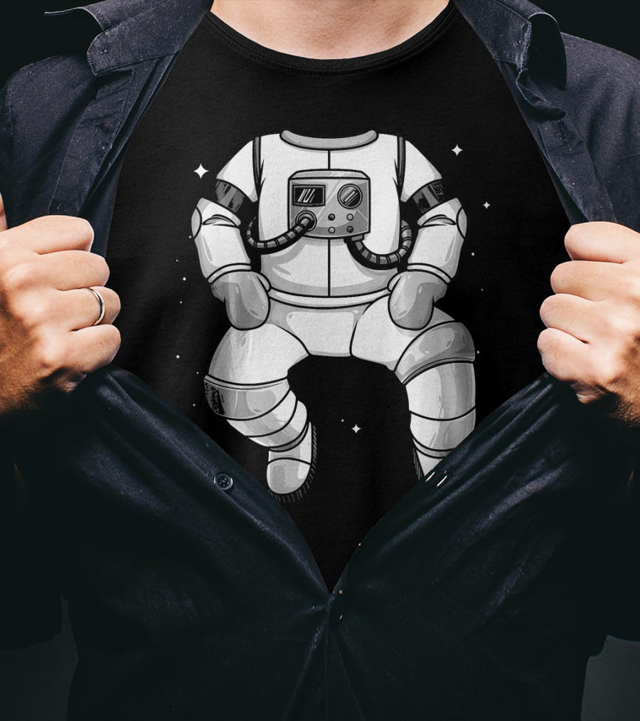 Cool Astronaut Halloween Costume Space Suit Fan T-Shirt