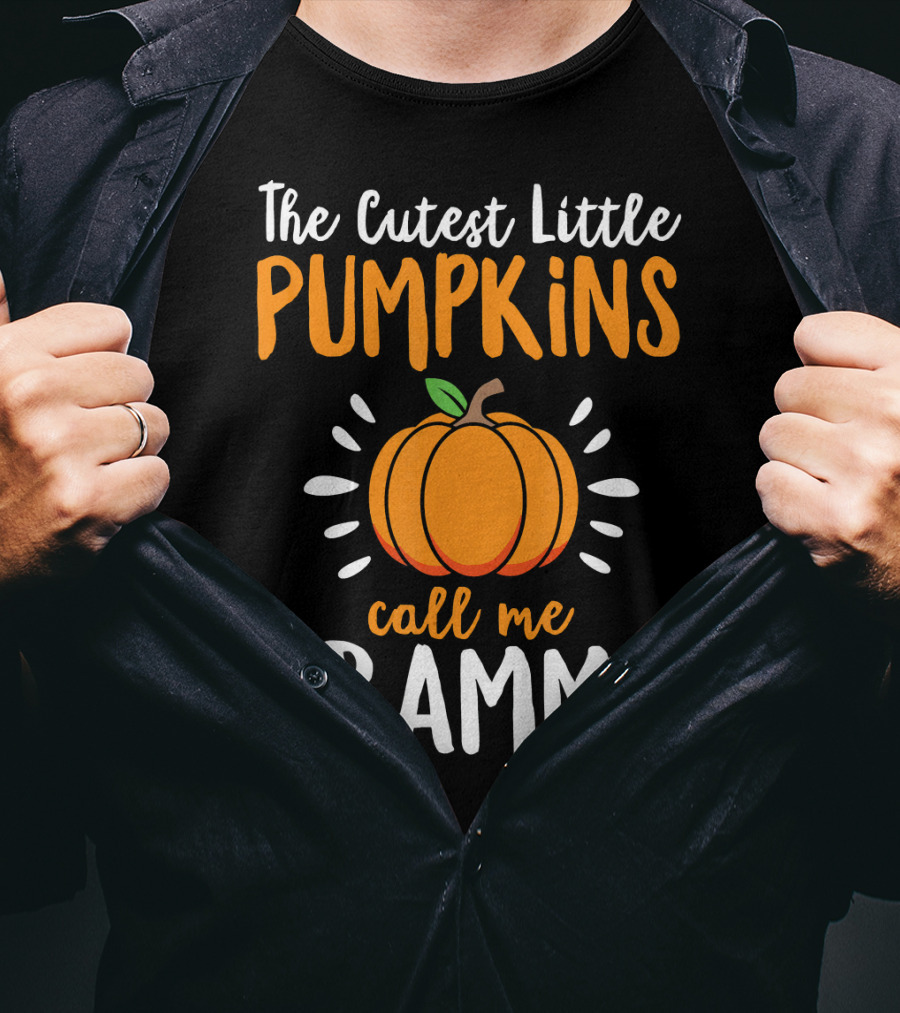 The Cutest Little Pumpkins Call Me Grammy Pumpkin T-Shirt