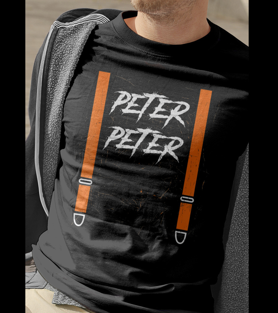 Peter Peter Pumpkin Eater Suspender Hall Halloween T-Shirt