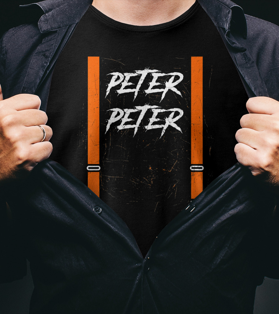 Peter Peter Pumpkin Eater Suspender Hall Halloween T-Shirt