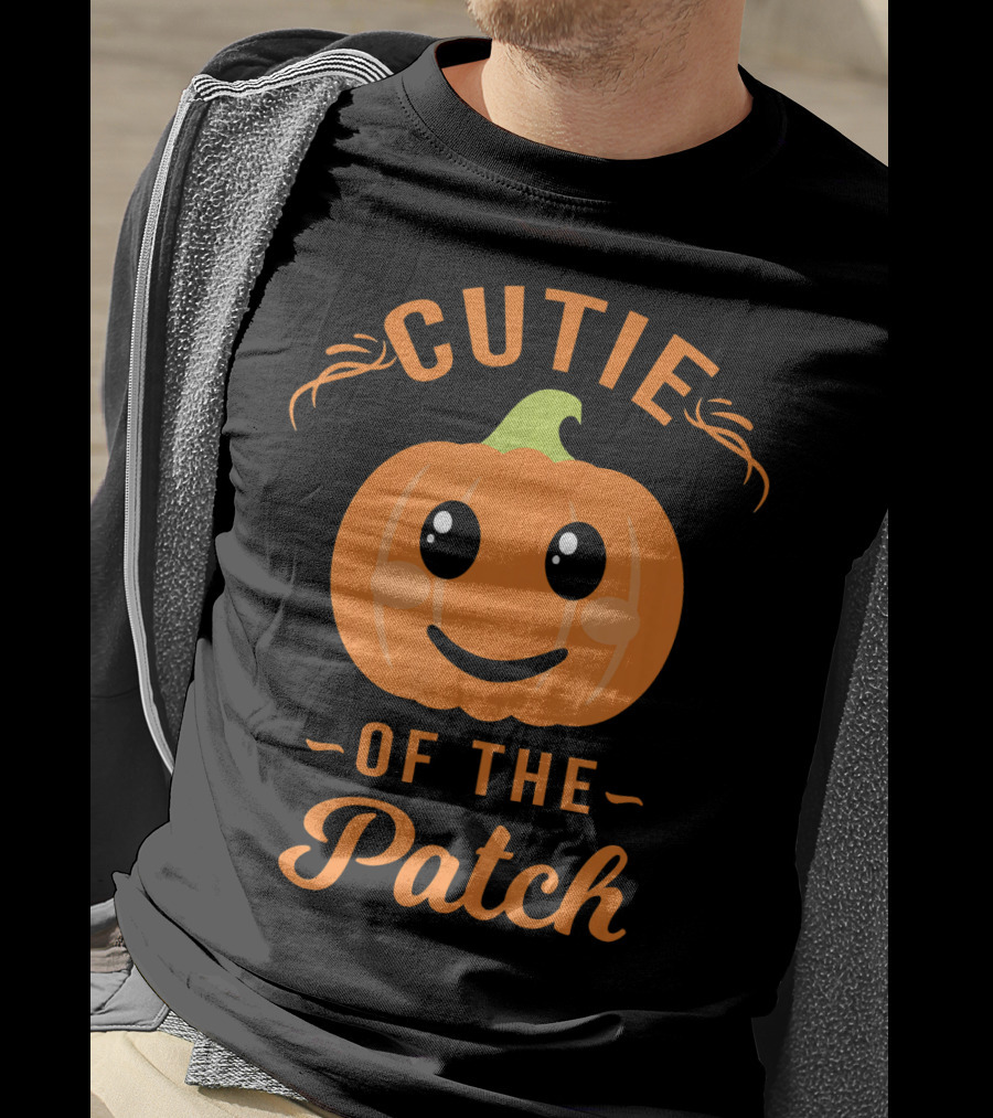 Cutie Of The Patch Pumpkin Family Cute Face T-Shirt