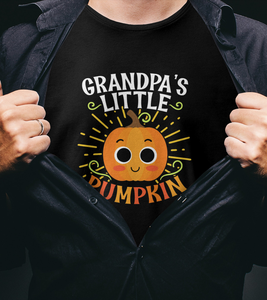 Grandpa's Little Pumpkin Halloween T-Shirt