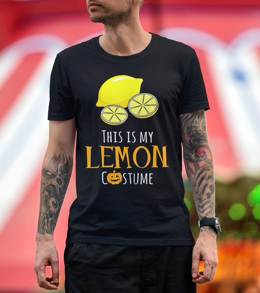 This Is My Lemon Costume with Halloween Pumpkin Family T-Shirt