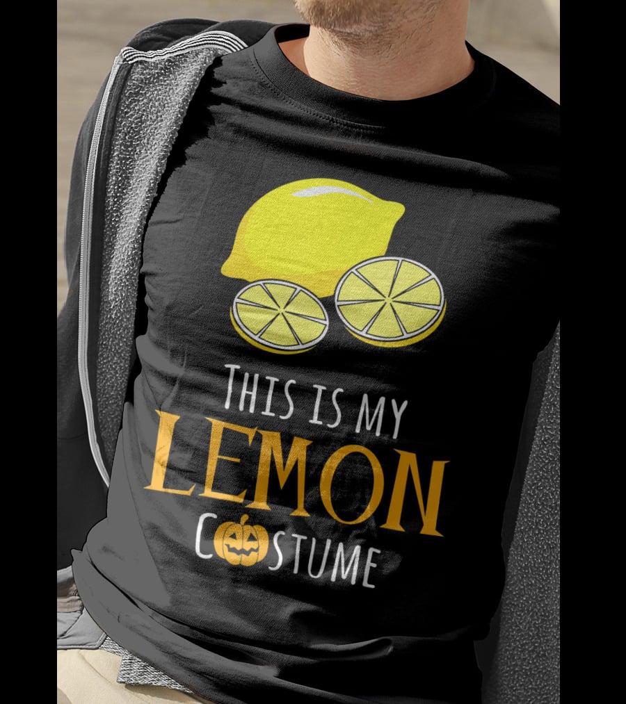 This Is My Lemon Costume With Halloween Pumpkin Family T-Shirt