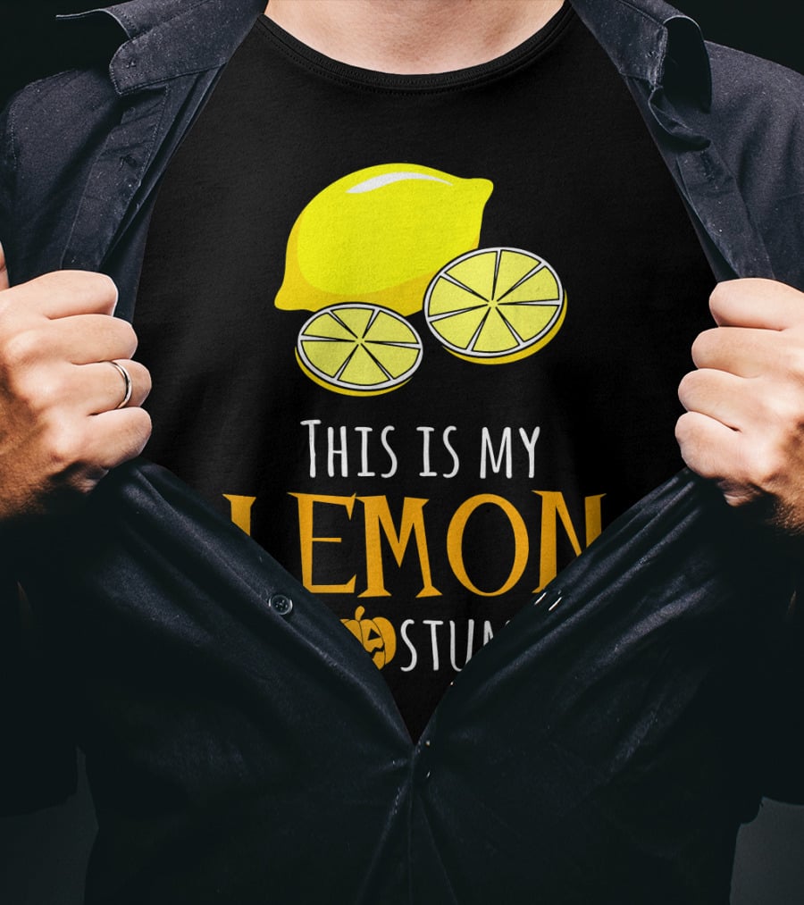 This Is My Lemon Costume With Halloween Pumpkin Family T-Shirt