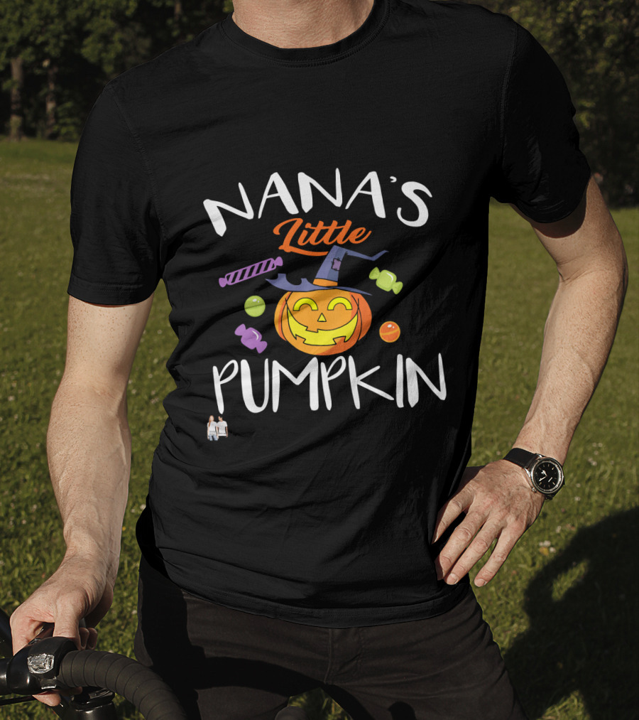 Nana's Little Pumpkin Halloween Candy Jack O'Lantern T-Shirt