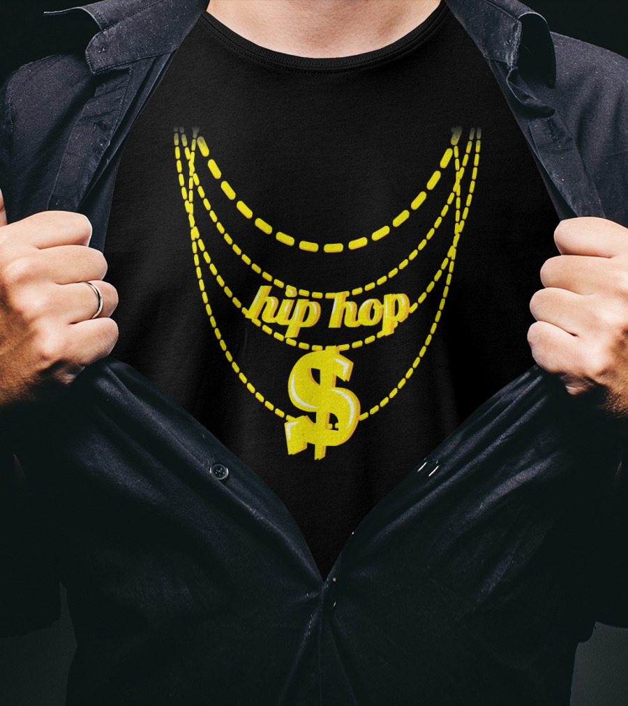 Hip Hop Dollar Sign Chains Costume Halloween T-Shirt