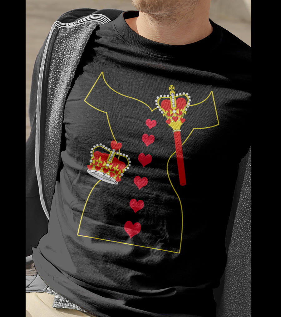 Heart Dress Queen Crown Scepter T-Shirt