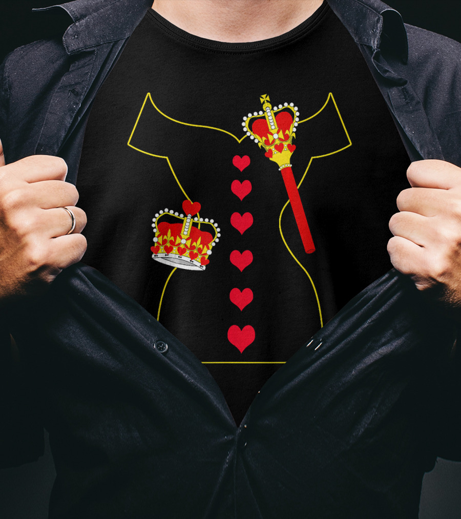 Heart Dress Queen Crown Scepter T-Shirt