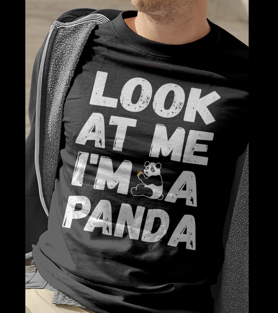 Look At Me I'm A Panda Holding Candy Halloween Co T-Shirt