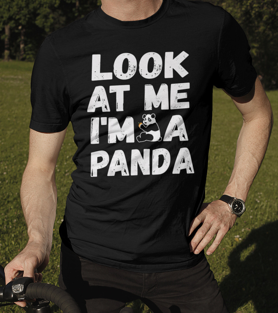 Look At Me I'm A Panda Holding Candy Halloween Co T-Shirt