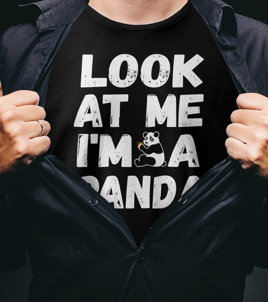 Look At Me I'm A Panda Holding Candy Halloween Co T-Shirt