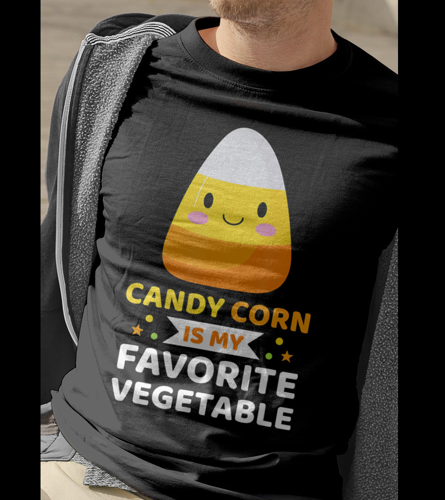 Candy Corn Is My Favorite Vegetable Sarc Halloween Humor T-Shirt