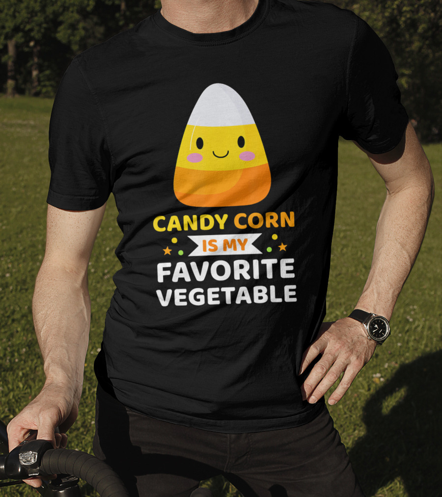 Candy Corn Is My Favorite Vegetable Sarc Halloween Humor T-Shirt