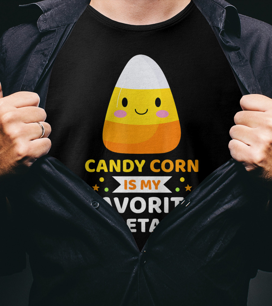 Candy Corn Is My Favorite Vegetable Sarc Halloween Humor T-Shirt