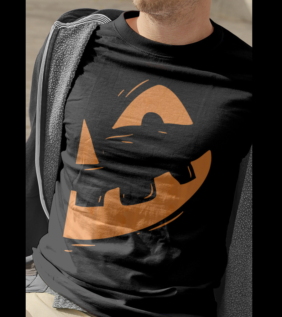 Jack O Lantern Pumpkin Face Halloween Smile T-Shirt