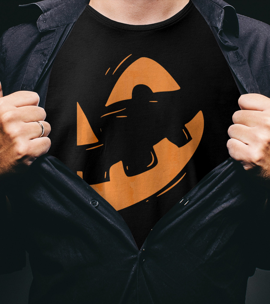 Jack O Lantern Pumpkin Face Halloween Smile T-Shirt