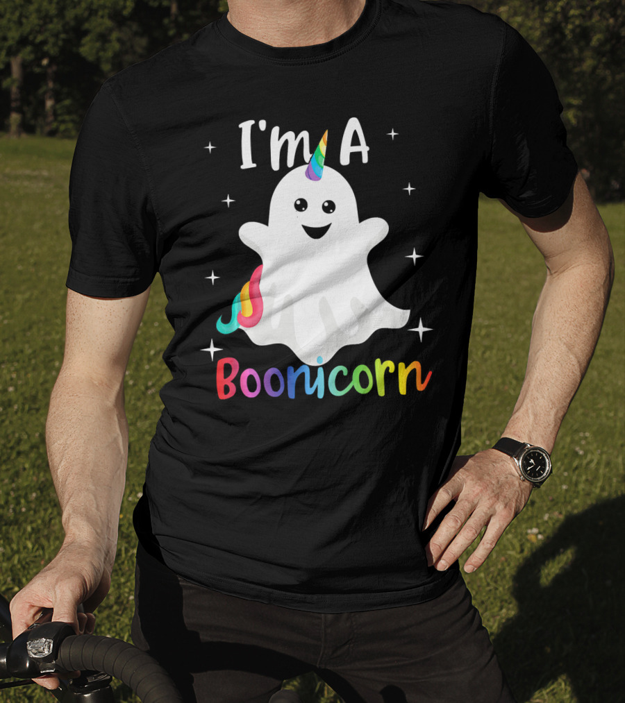 I'm A Boonicorn Cute Halloween Funny Unicorn Ghost T-Shirt