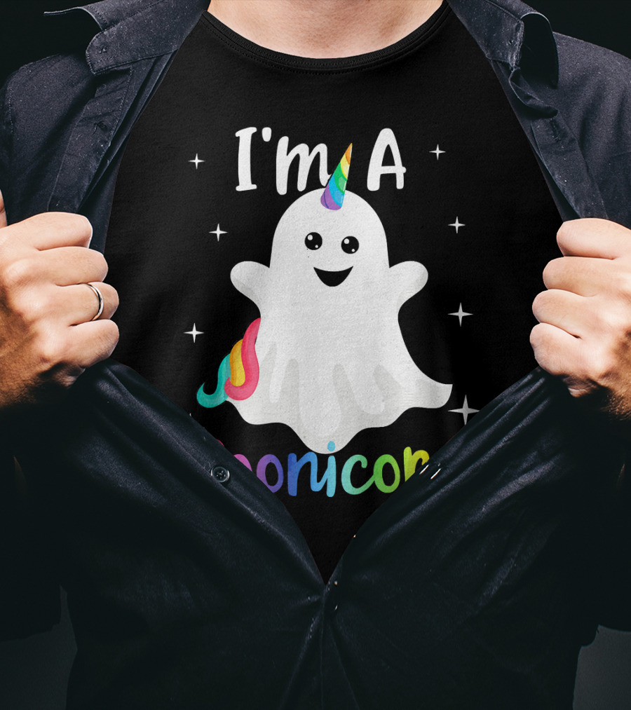 I'm A Boonicorn Cute Halloween Funny Unicorn Ghost T-Shirt
