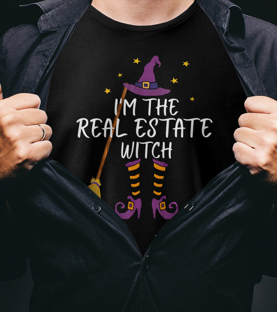 I'm The Real Estate Witch Halloween Realtor T-Shirt