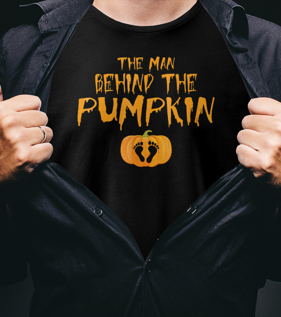 The Man Behind The Pumpkin Feet Inside Jack-o'-Lantern T-Shirt