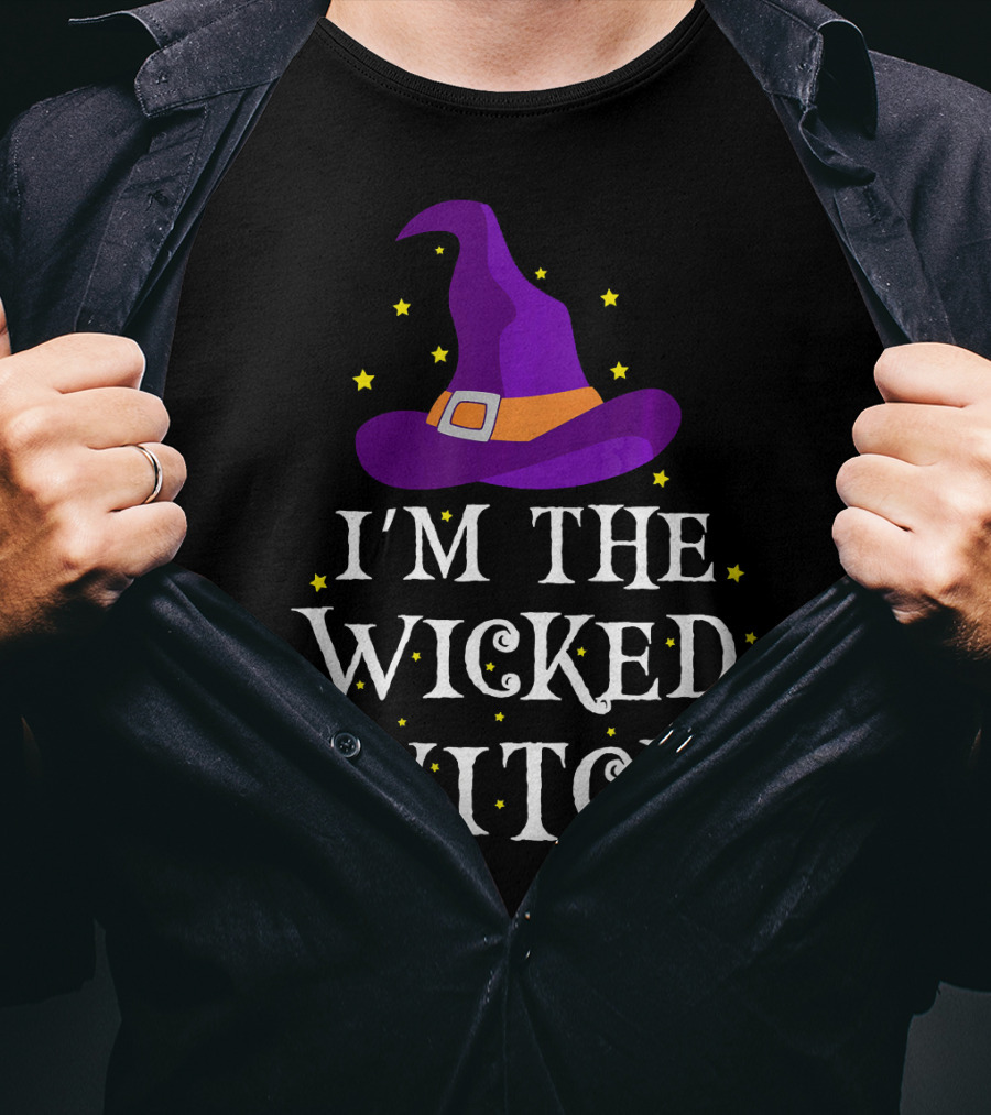 I'm The Wicked Witch Purple Hat Stars T-Shirt