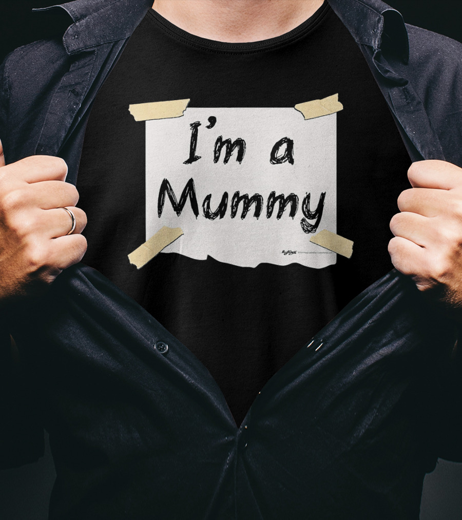 I'm A Mummy Taped Note T-Shirt