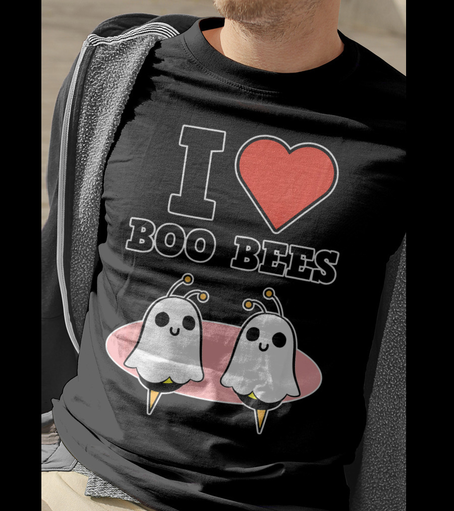 I Love Boo Bees Halloween T-Shirt