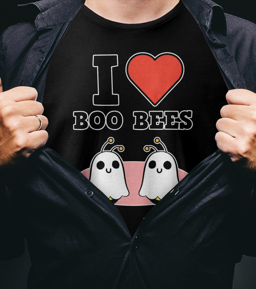 I Love Boo Bees Halloween T-Shirt