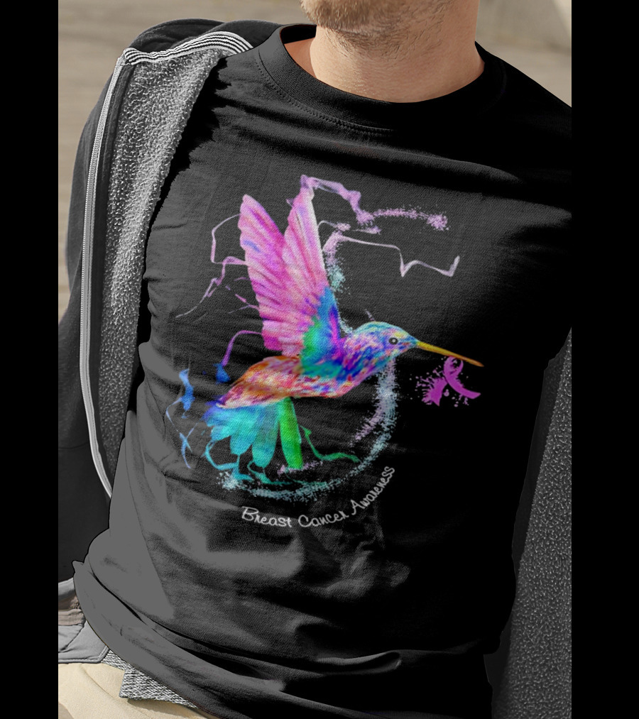 Hummingbird Breast Cancer Awareness T-Shirt