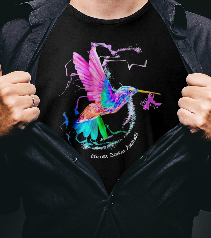 Hummingbird Breast Cancer Awareness T-Shirt