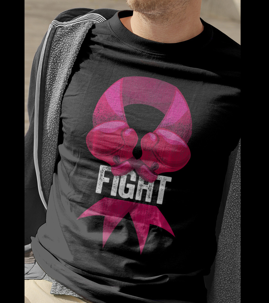 Pink Boxing Glove Fight Breast Cancer Awareness T-Shirt