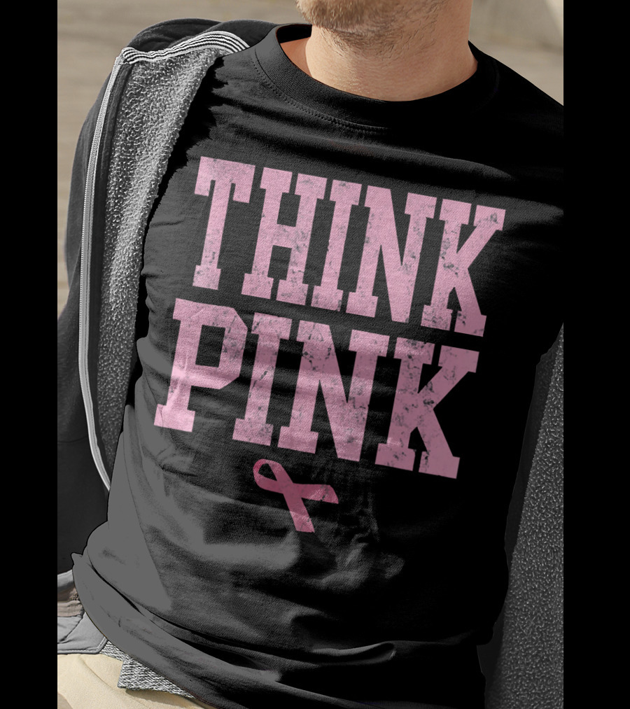 Think Pink Breast Cancer Awareness T-Shirt