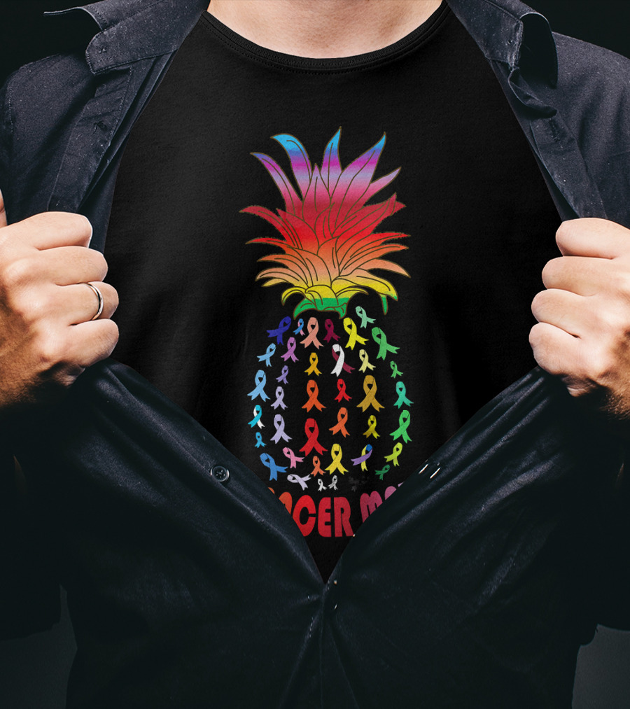All Cancer Matter Awareness World Can Pineapple Ribbon T-Shirt