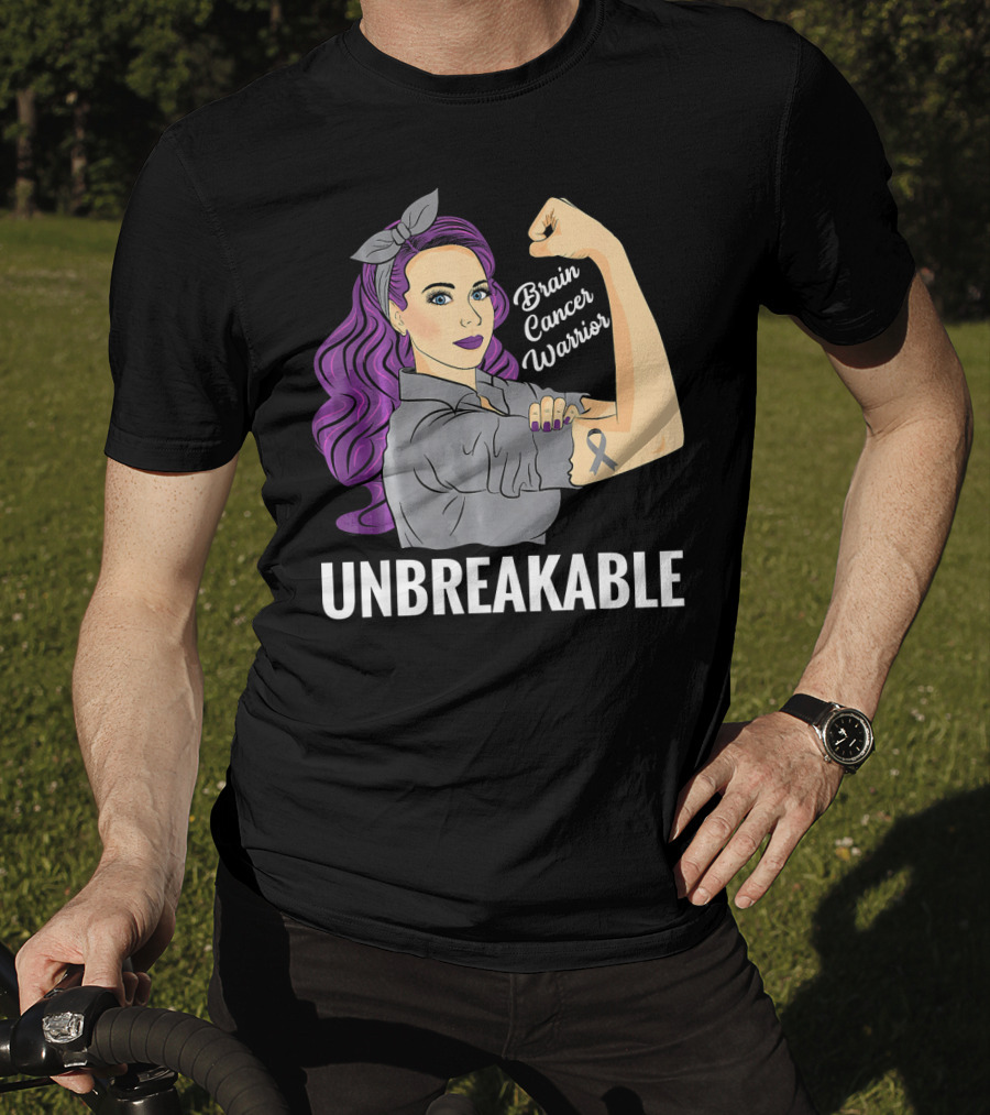 Unbreakable Brain Cancer Warrior T-Shirt