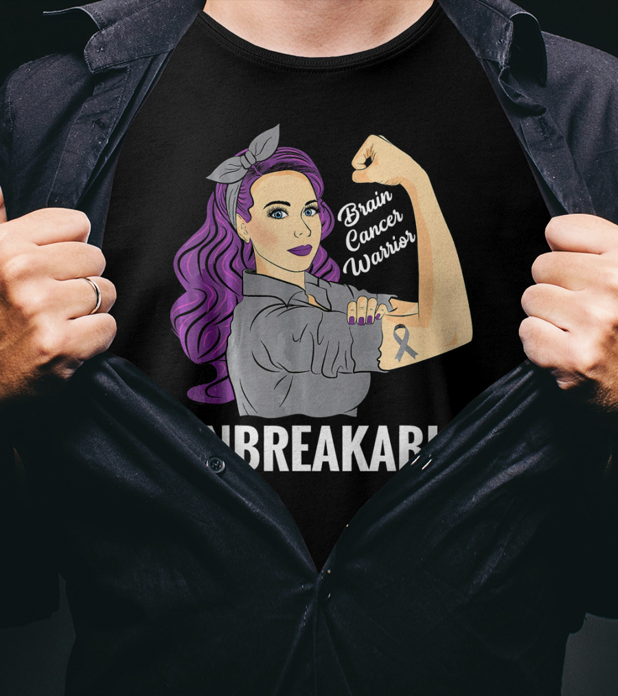 Unbreakable Brain Cancer Warrior T-Shirt
