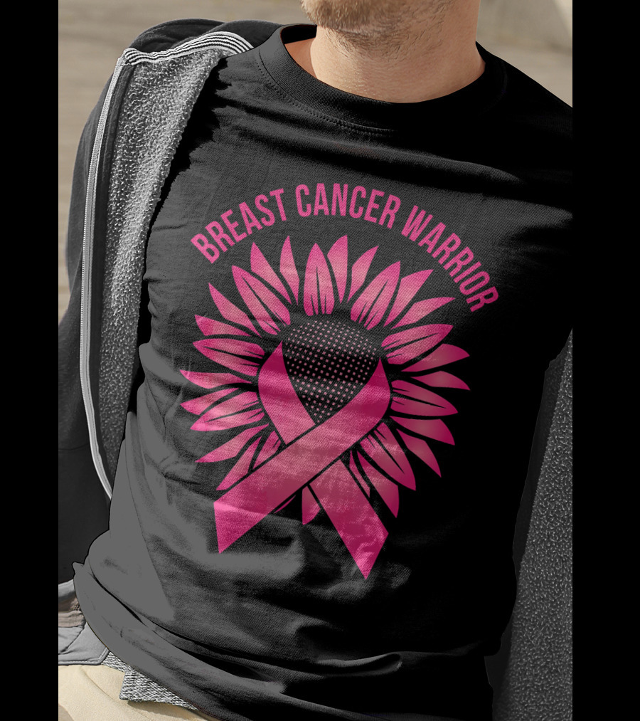 Breast Cancer Warrior Sunflower T-Shirt