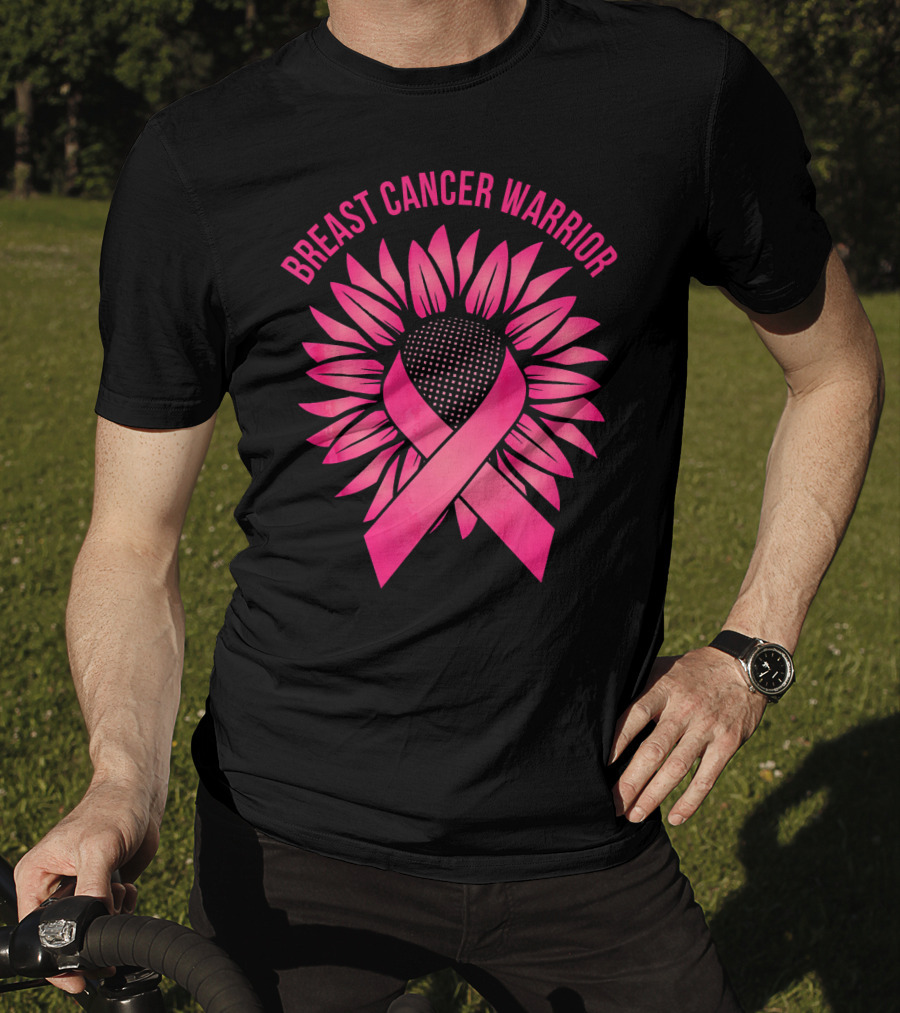 Breast Cancer Warrior Sunflower T-Shirt