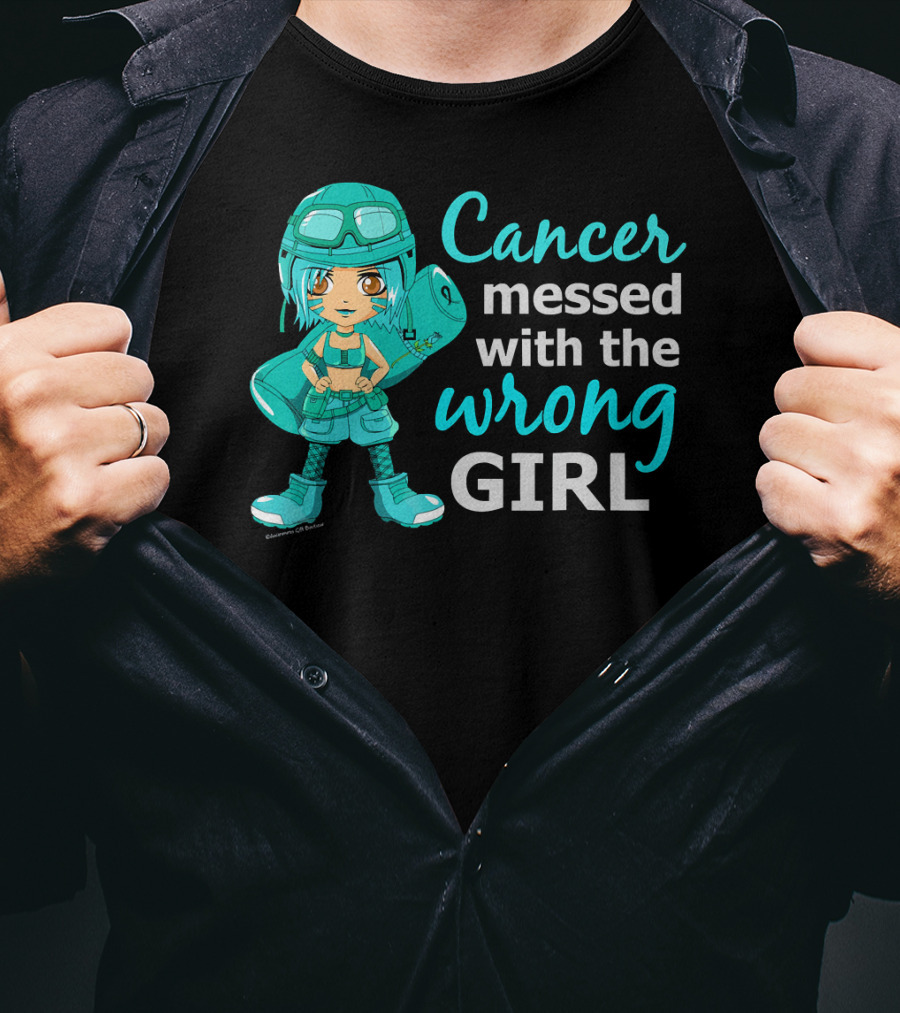 Cancer Messed With The Wrong Girl T-Shirt
