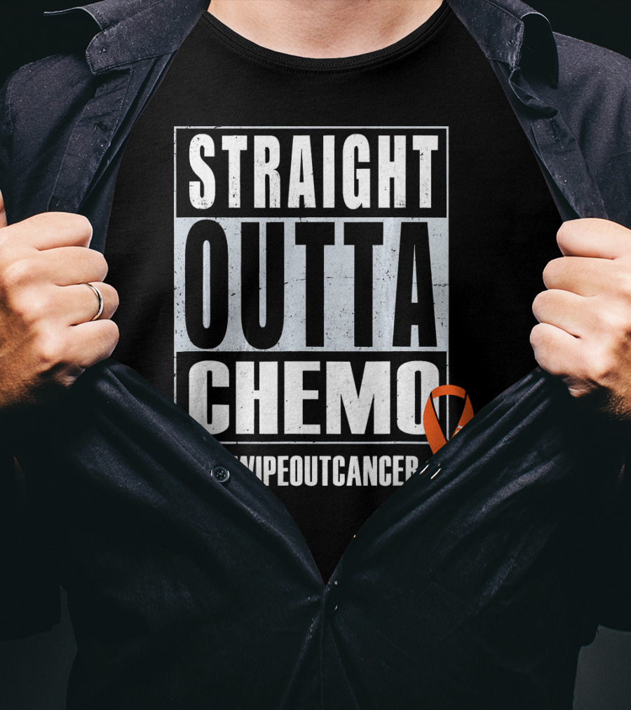 Straight Outta Chemo #WipeOutCancer Let's Do This T-Shirt